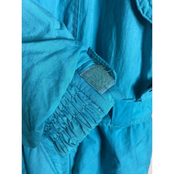 VINTAGE ETIREL Bright Turquoise One Piece Snow Ski Suit Women’s Size 36 / 6-8 - Picture 7 of 12